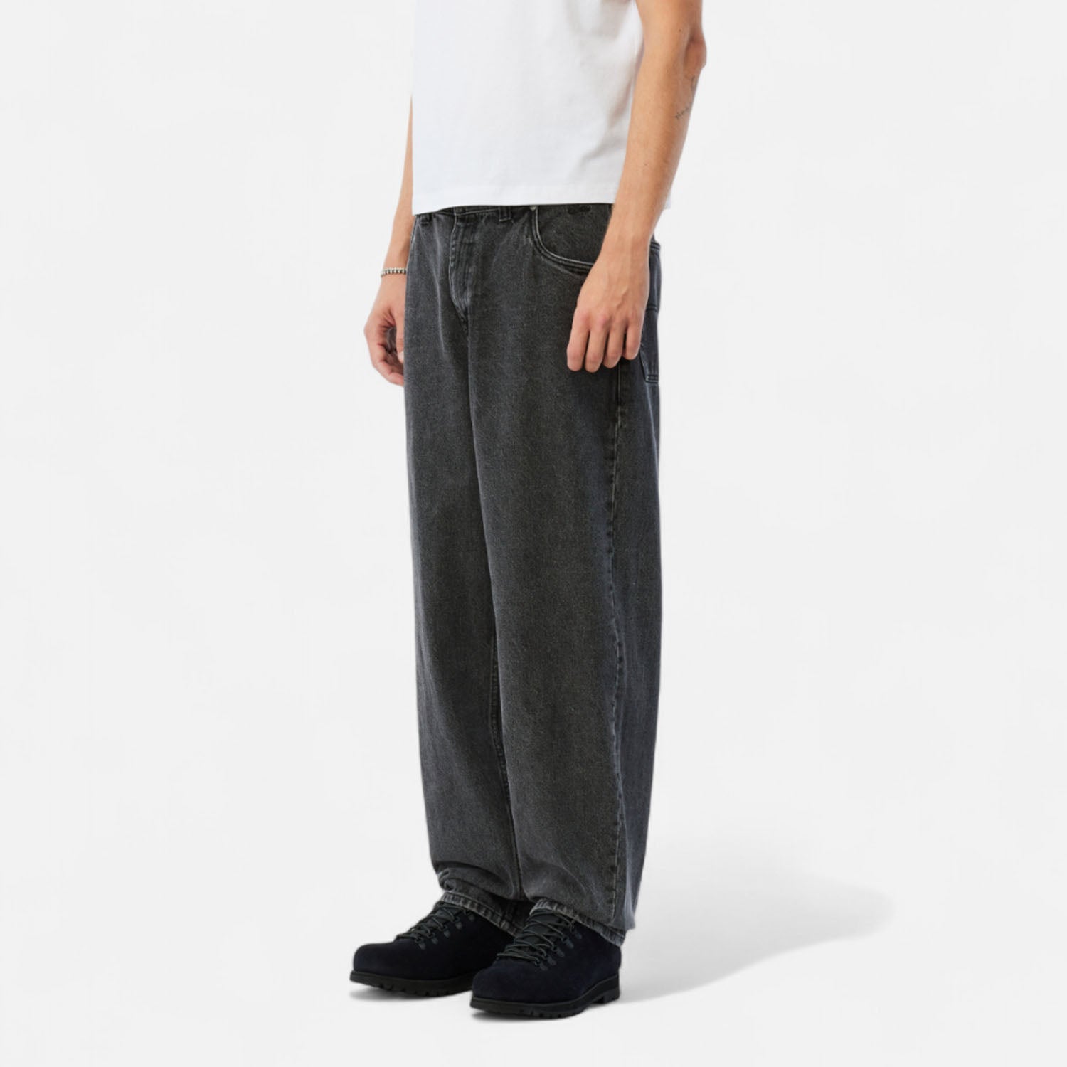 Dime MTL - Classic Baggy Denim Pants - Knowtomatic Black