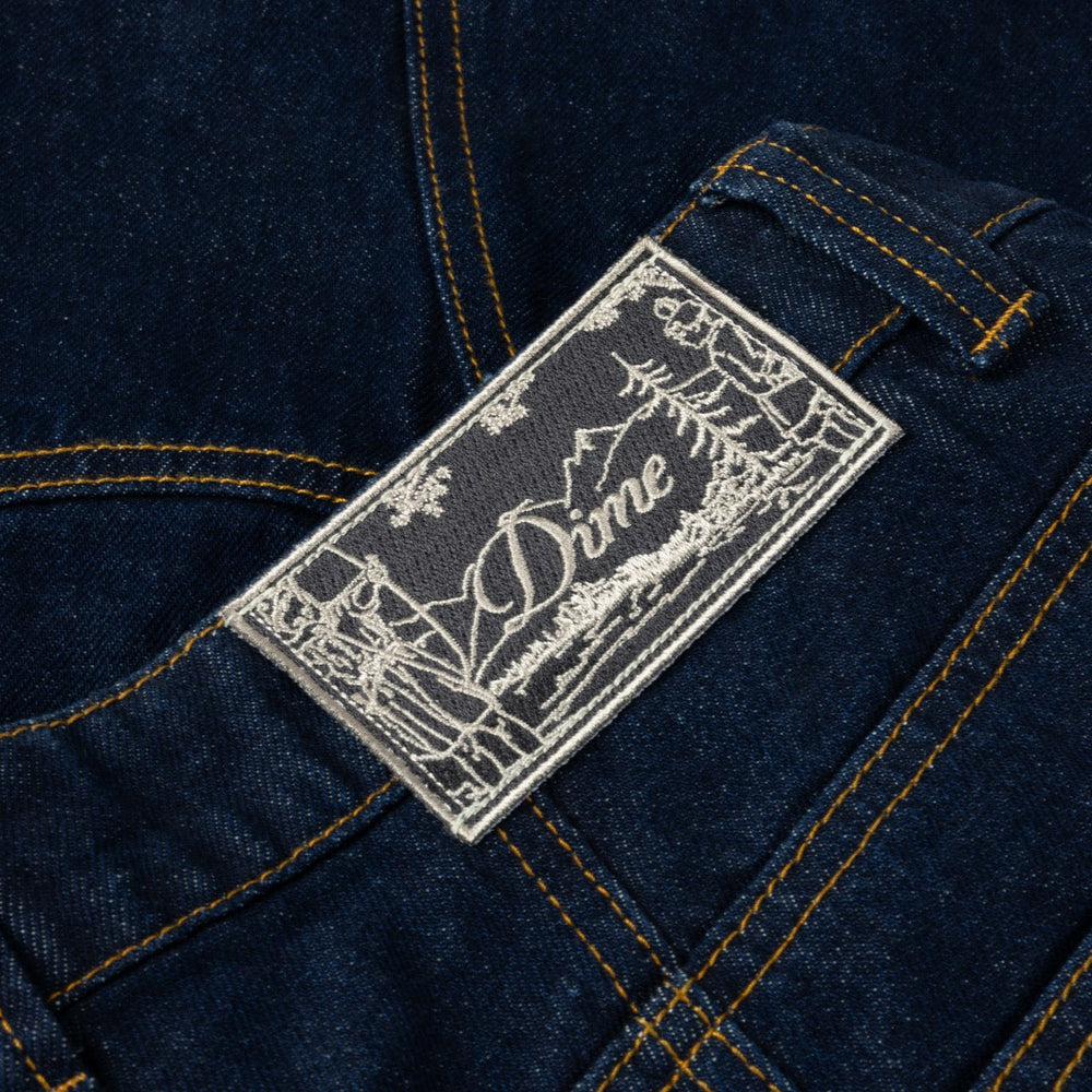 Dime MTL - Classic Baggy Denim Pants - Indigo Paneled