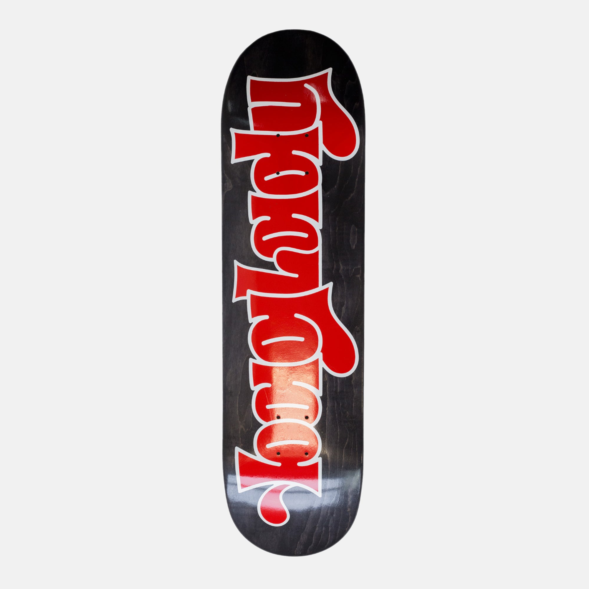 Baglady - 8.125" Throw Up Logo Skateboard Deck (Black)