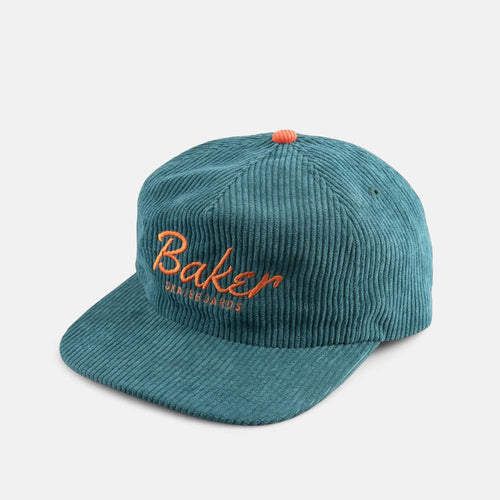 Baker Skateboards - Dolphin Snapback Cap - Green Corduroy