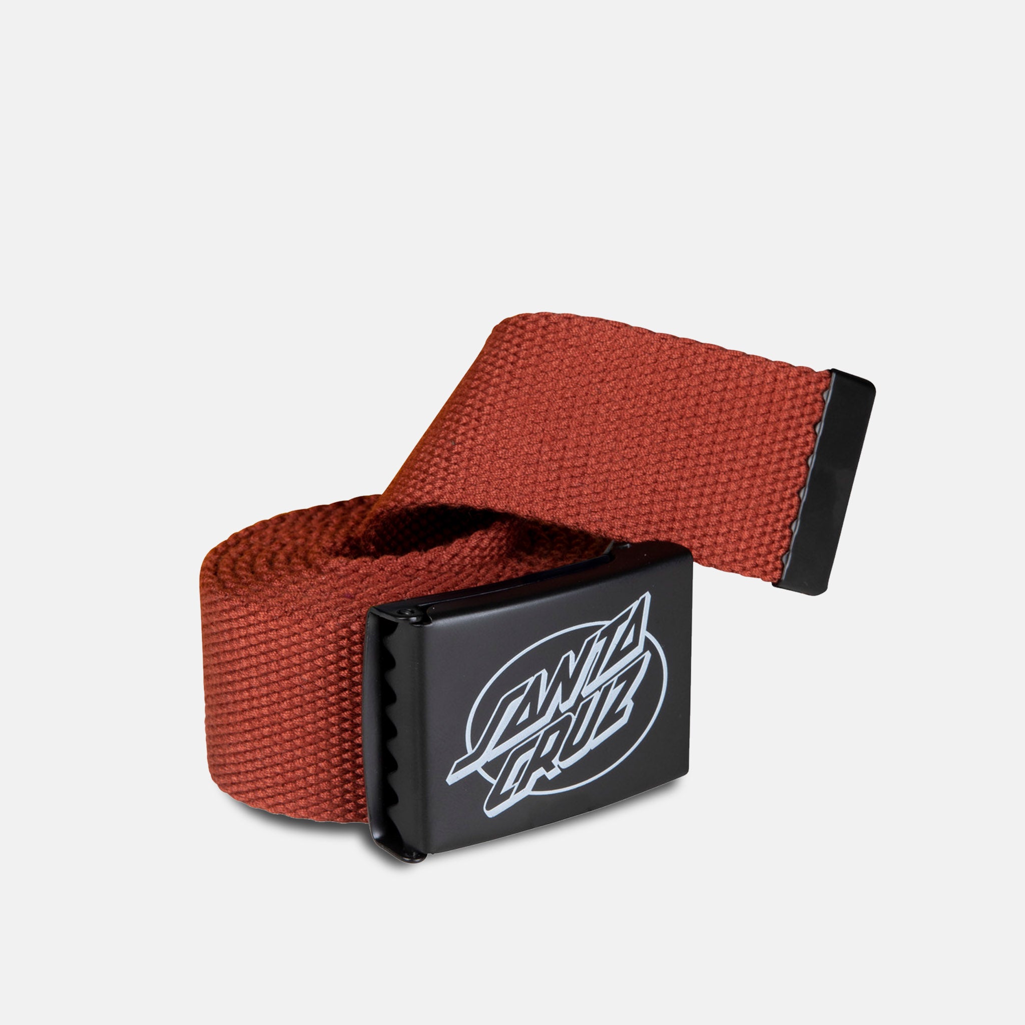 Santa Cruz Mono Lined Oval Dot Belt Terracotta Welcome Skate