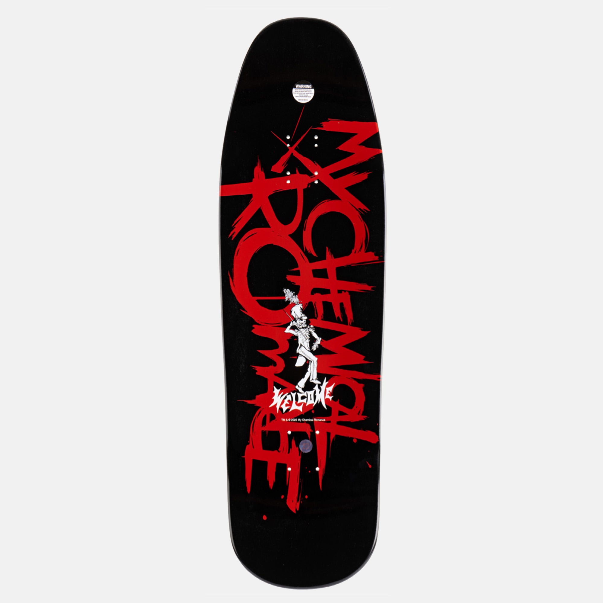 Welcome Skateboards - 9.6" My Chemical Romance Black Parade Skateboard Deck - Silver