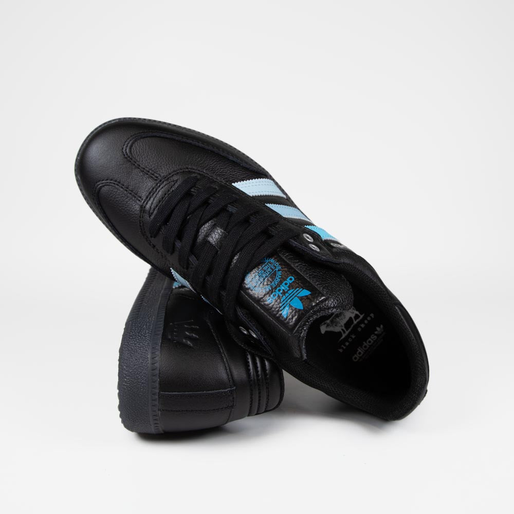 Adidas Skateboarding - Black Sheep Samba Shoes - Core Black / Blue Gradient