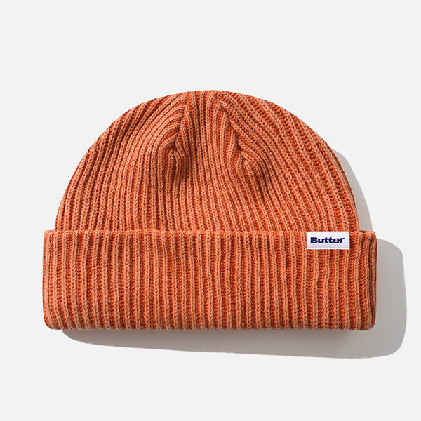 Butter Goods - Bleached Wharfie Beanie - Coral