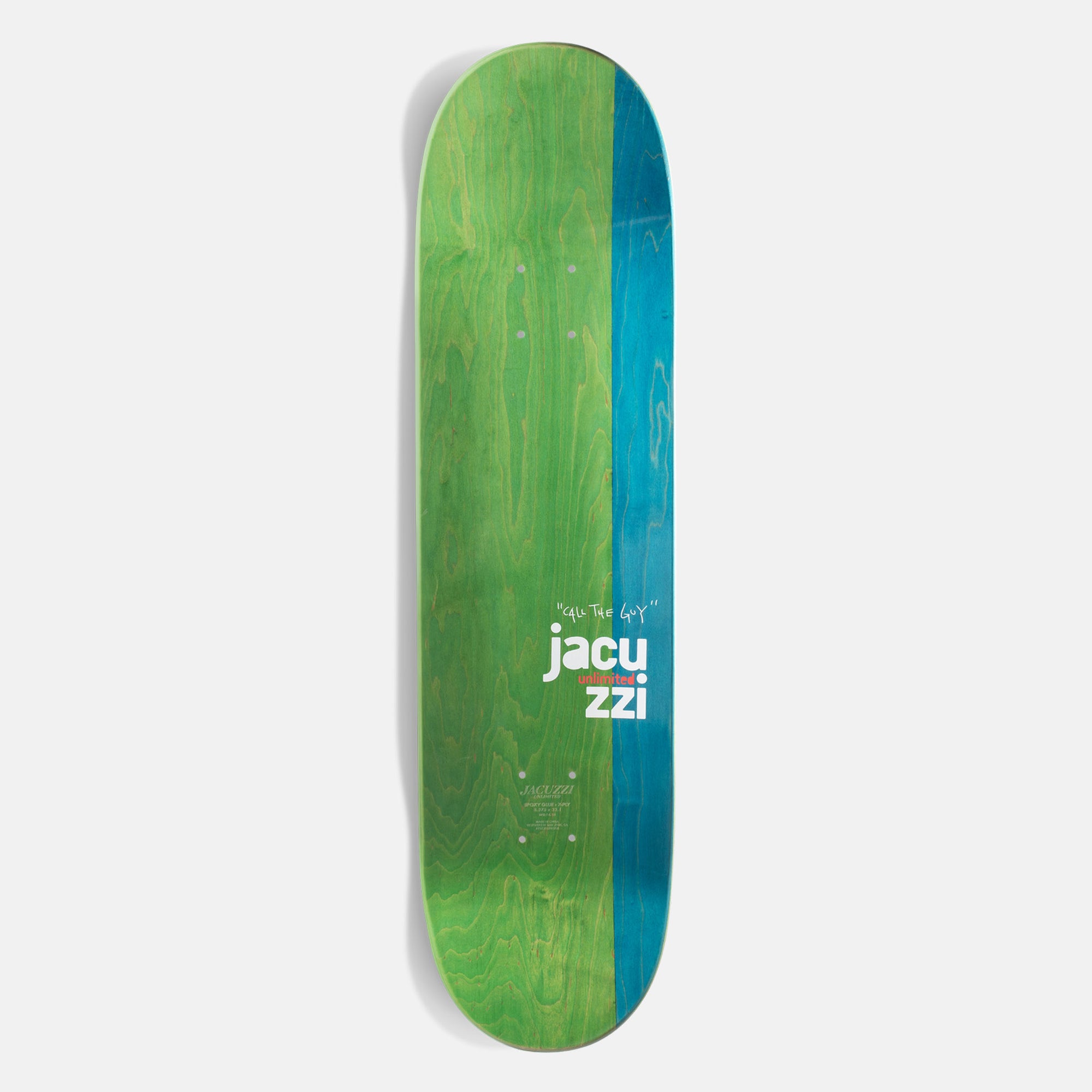 Jacuzzi Unlimited - 8.375" Michael Pulizzi Bobcat EX7 Skateboard Deck
