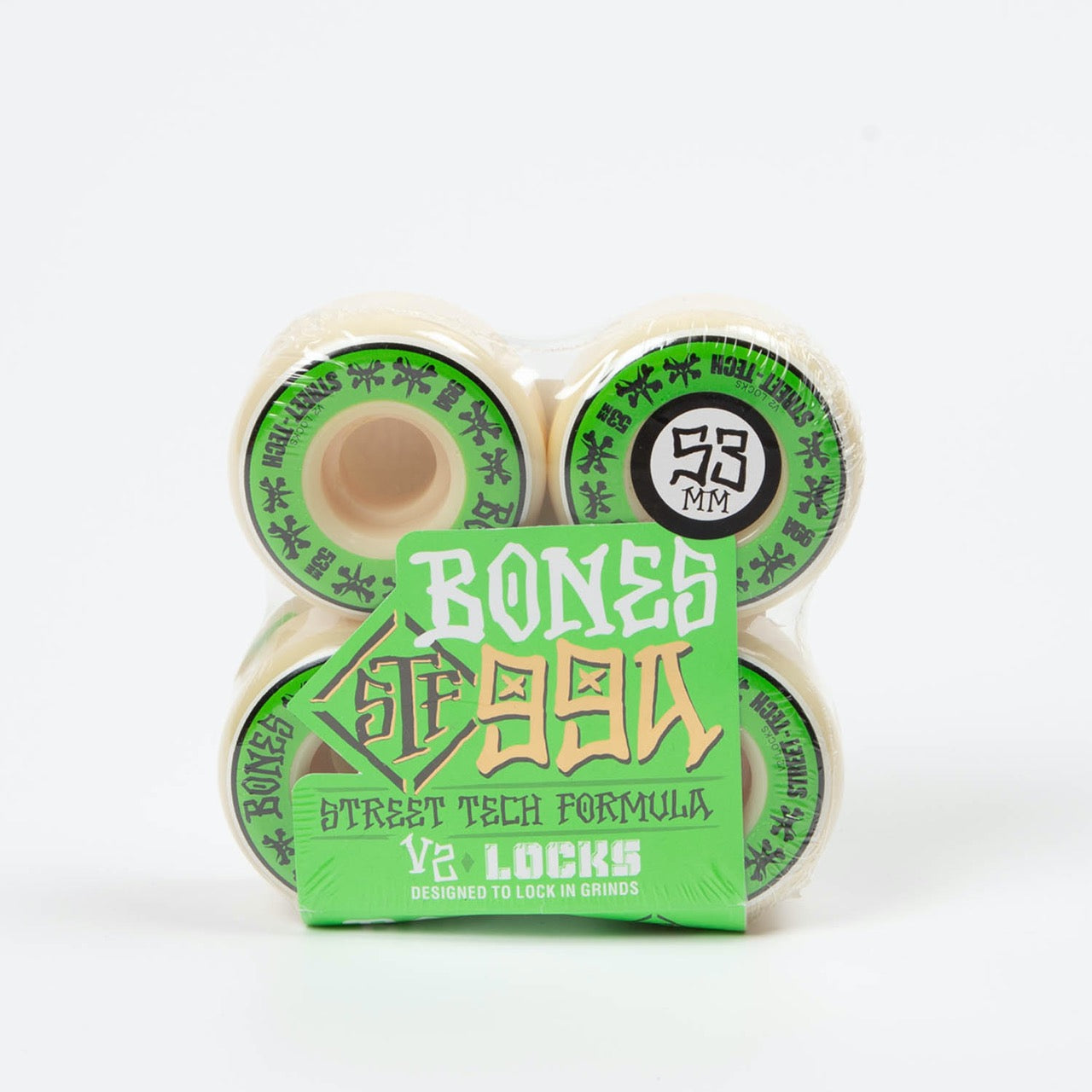 Bones - 53mm (99a) STF V2 Lock Skateboard Wheels