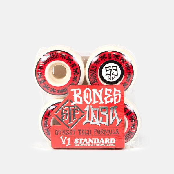 Bones - 53mm (103a) STF V1 Standard Skateboard Wheels