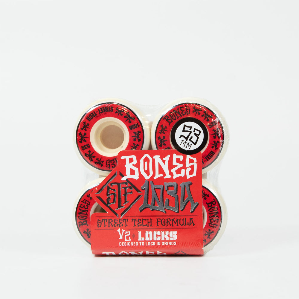 Bones - 53mm (103a) STF V2 Lock Skateboard Wheels