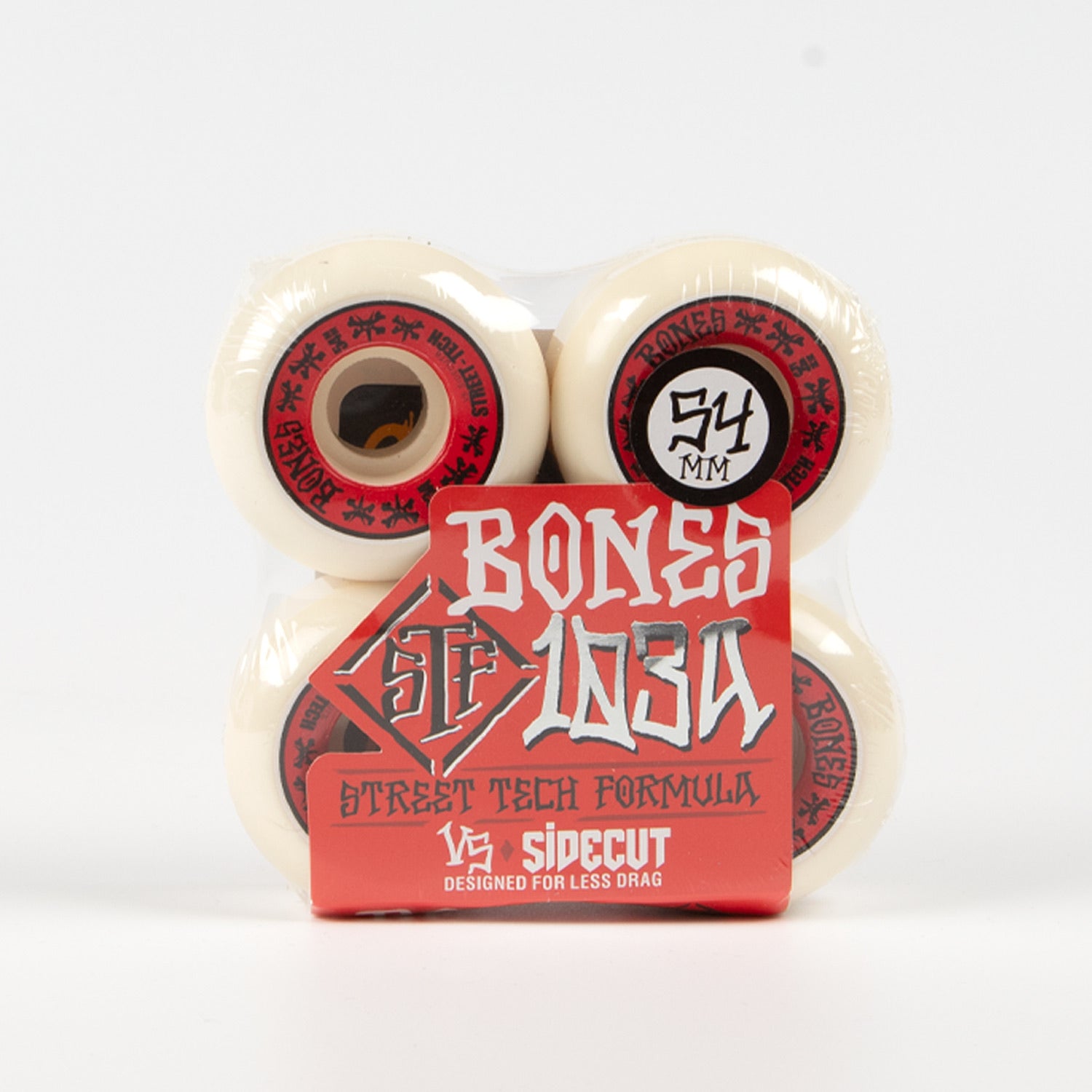 Bones - 54mm (103a) STF V5 Sidecut Skateboard Wheels