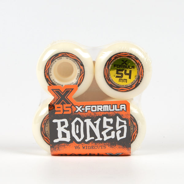 Bones Wheels - 54mm X-Formula V6 Wide-Cut 95A Skateboard Wheels