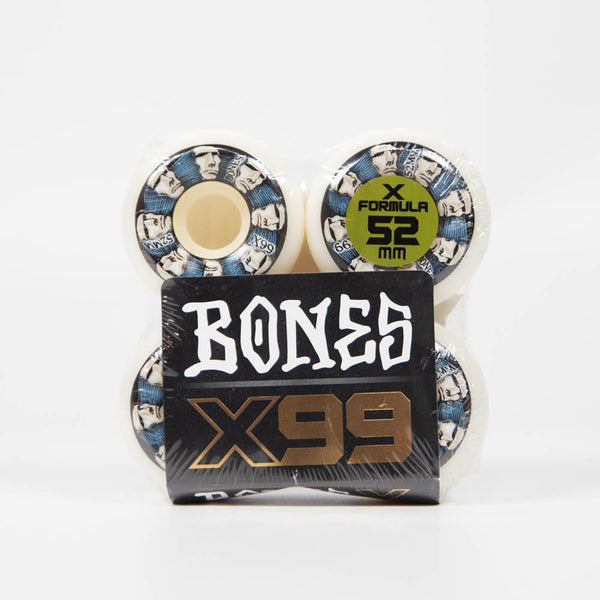 Bones - 52mm (99a) X Formula V5 Sidecut Head Rush Skateboard Wheels