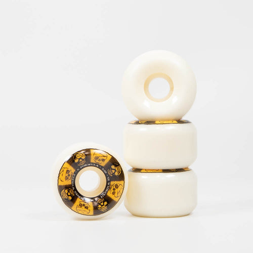 Bones - 54mm (99a) X Formula V6 Wide Cut Black & Gold Skateboard Wheels