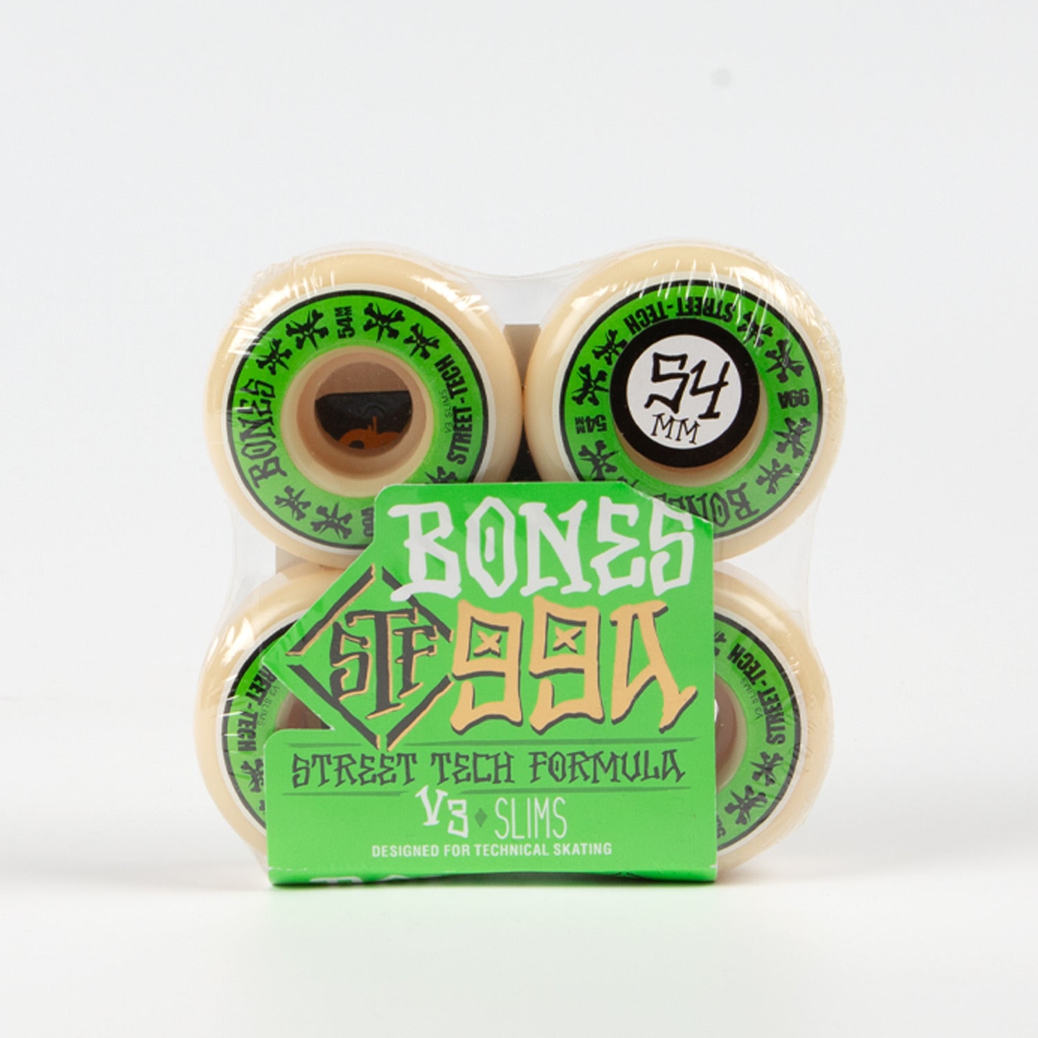Bones - 54mm (99a) STF V3 Slim Skateboard Wheels