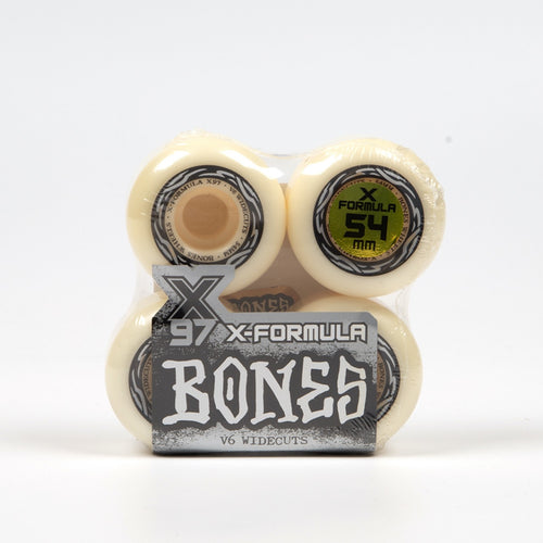 Bones Wheels - 54mm X-Formula V6 Wide-Cut 97A Skateboard Wheels