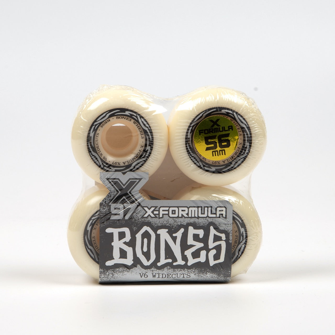 Bones Wheels - 56mm X-Formula V6 Wide-Cut 97A Skateboard Wheels