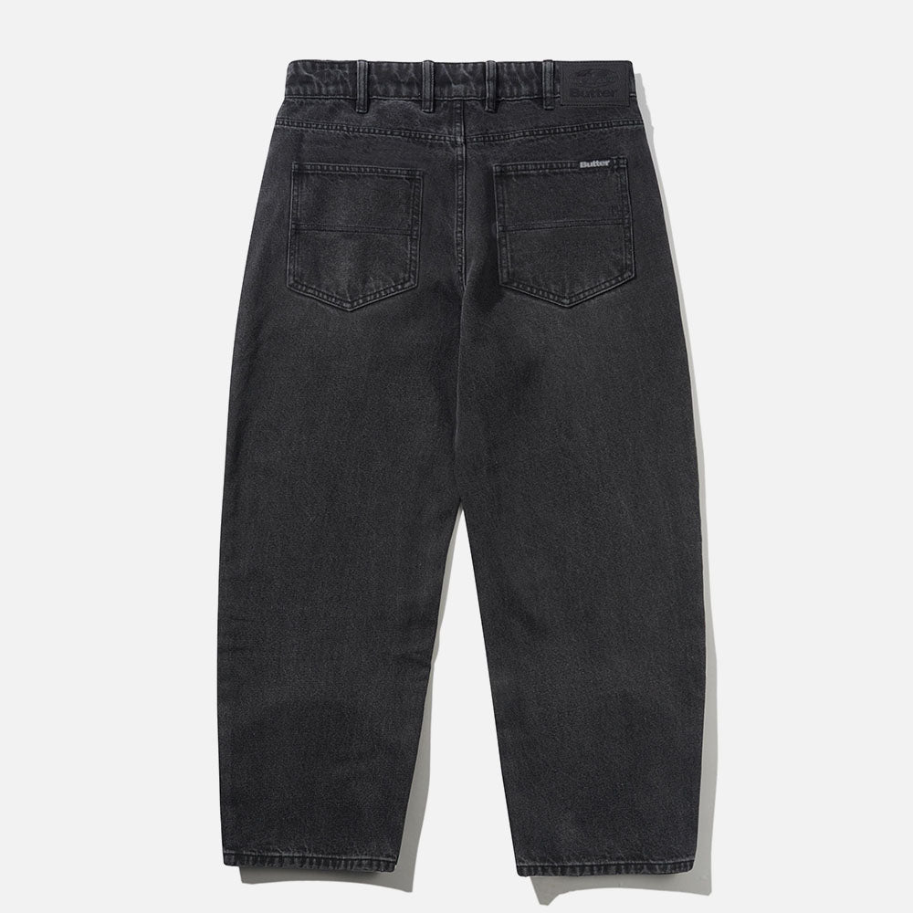 Butter Goods - Baggy Denim Jeans - Distressed Black