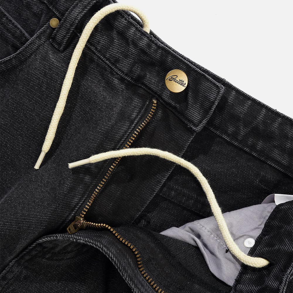 Butter Goods - Baggy Denim Jeans - Distressed Black