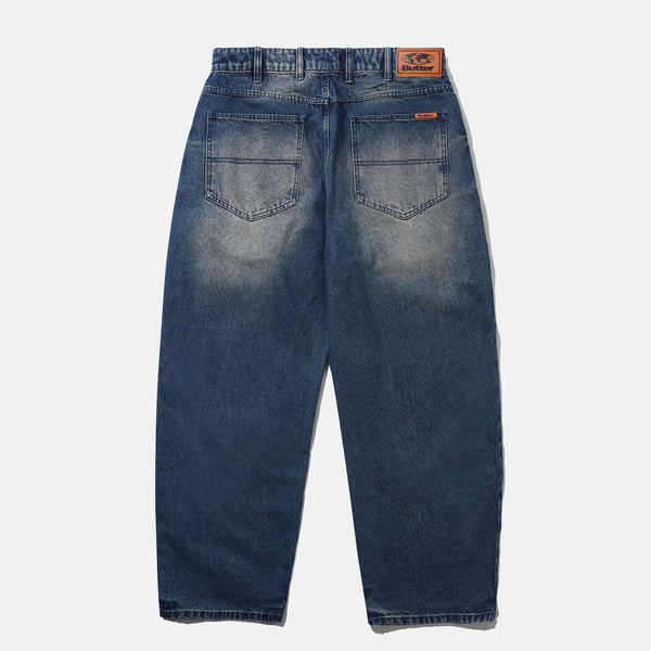 Butter Goods - Baggy Denim Jeans - Vintage Indigo Wash