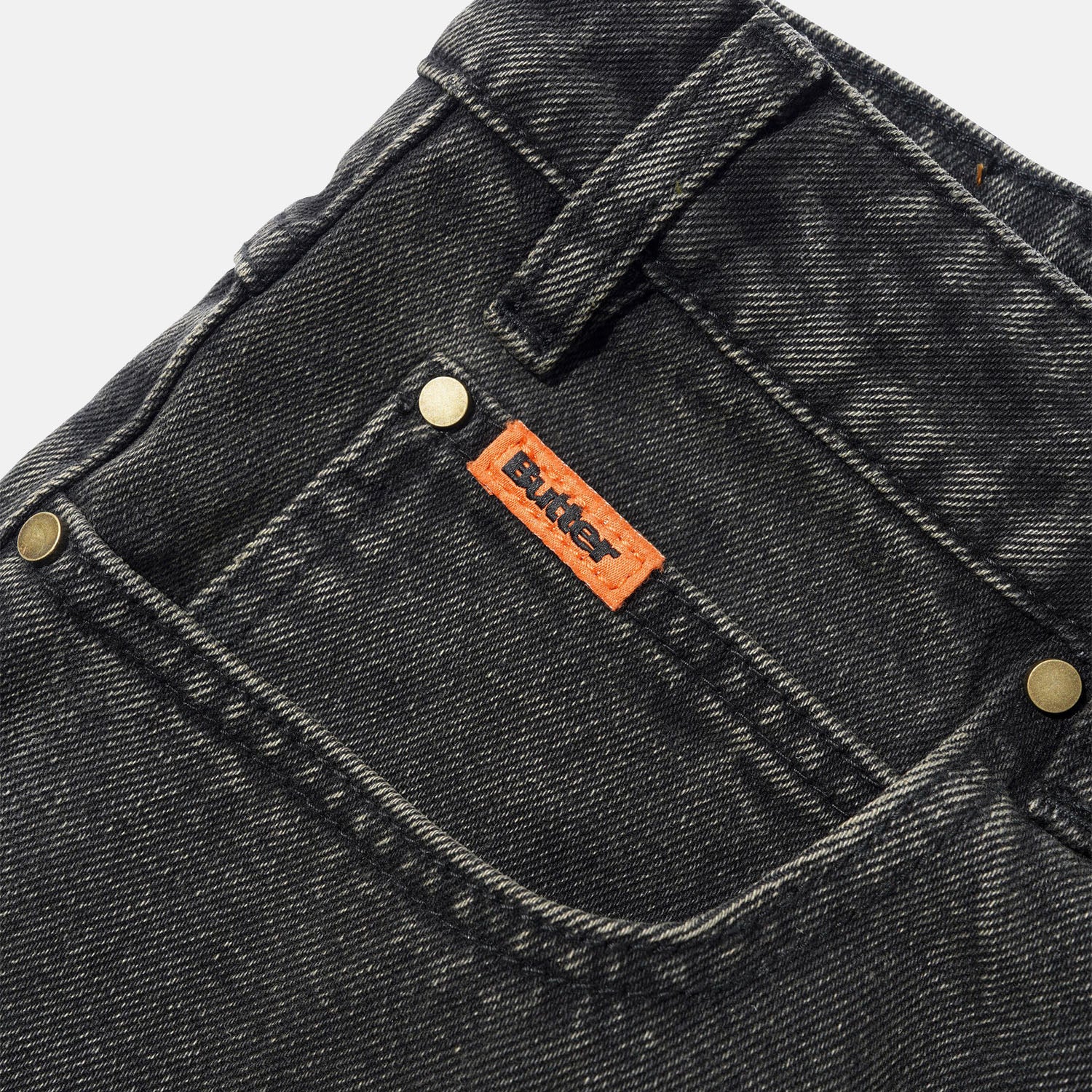Butter Goods - Baggy Denim Shorts - Faded Black