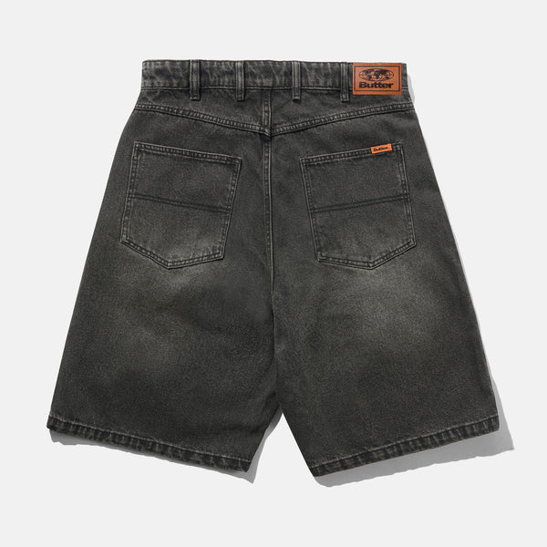 Butter Goods - Baggy Denim Shorts - Faded Black
