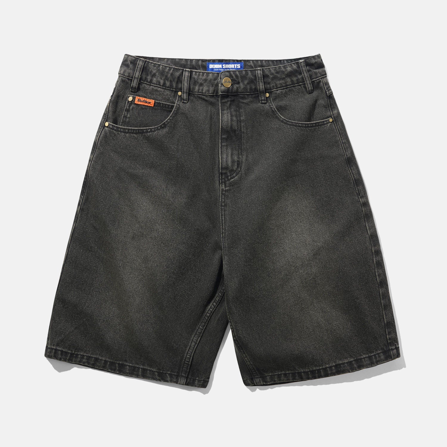 Butter Goods - Baggy Denim Shorts - Faded Black – Welcome Skate Store
