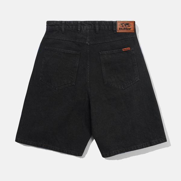 Butter Goods - Baggy Denim Shorts - Flat Black