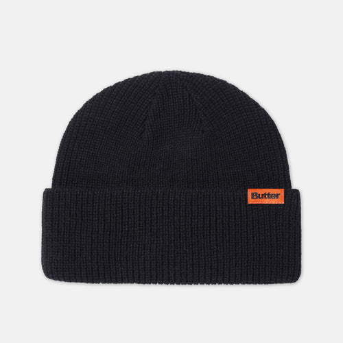 Butter Goods - Tall Wharfie Beanie - Black