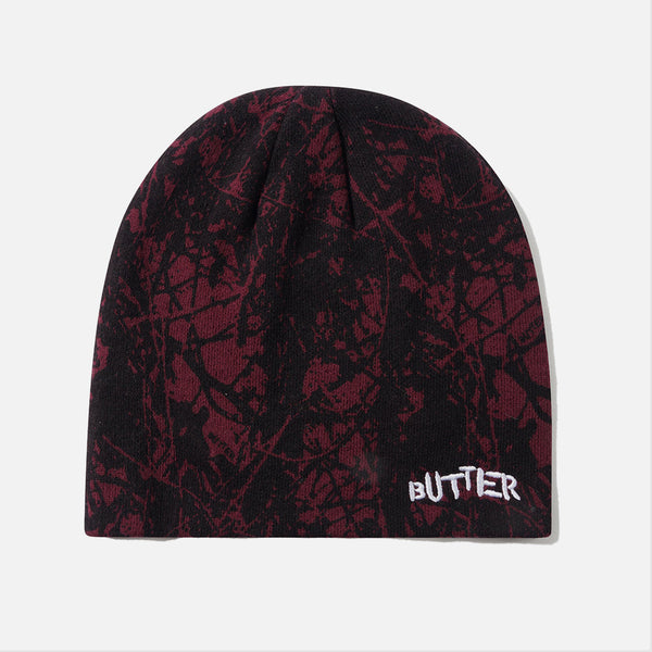 Butter Goods - Woods Camo Skully Beanie - Rust