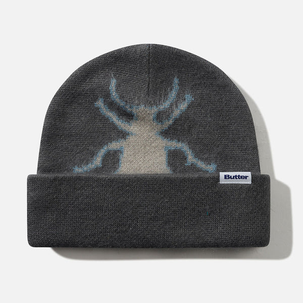 Butter Goods - Beetle Mohair Beanie - Charcoal