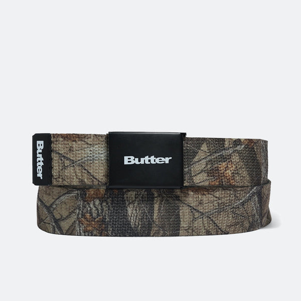 Butter Goods - Logo Woven Belt - Forest Camo