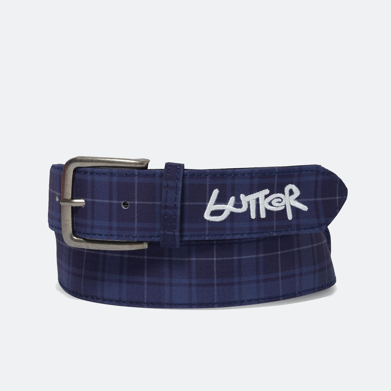 Butter Goods - Plaid Belt - Navy