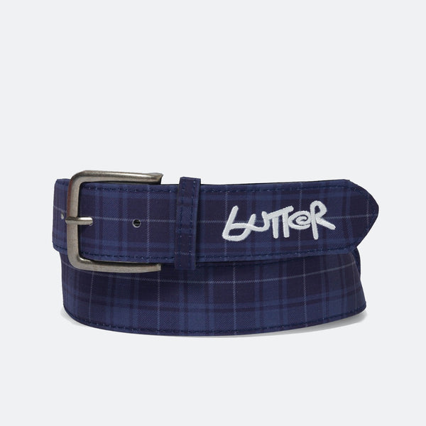 Butter Goods - Plaid Belt - Navy