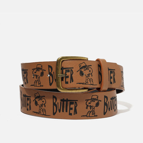 Butter Goods - Peanuts Spike Belt - Brown