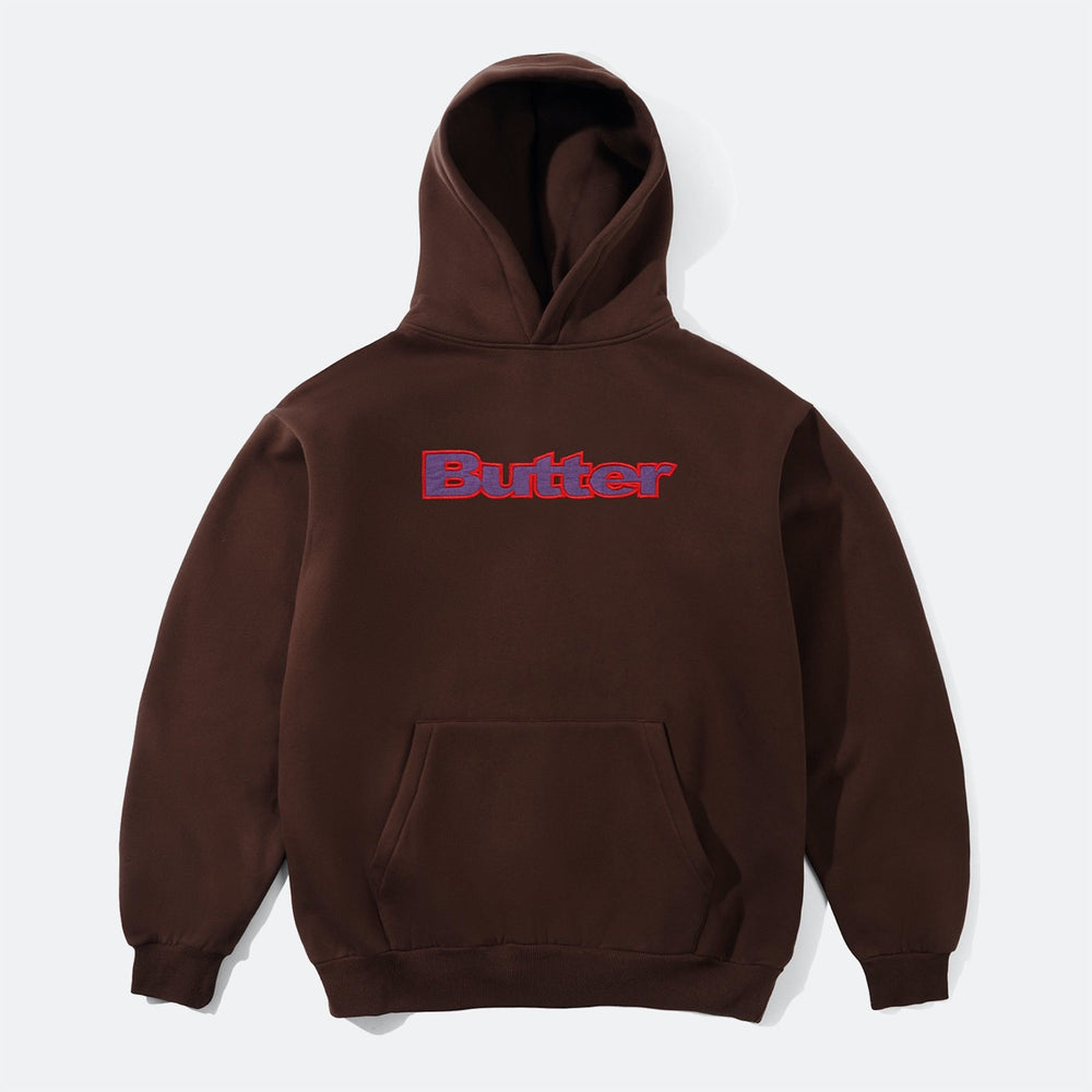 Butter Goods - Ripstop Logo Applique Pullover Hood - Dark Brown