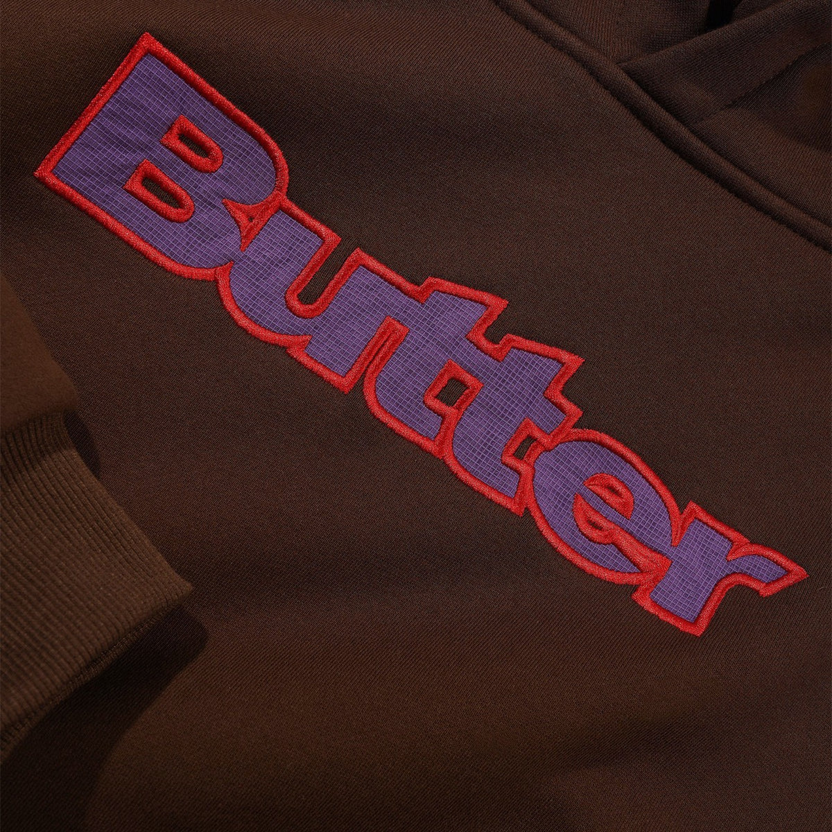 Butter Goods - Ripstop Logo Applique Pullover Hood - Dark Brown