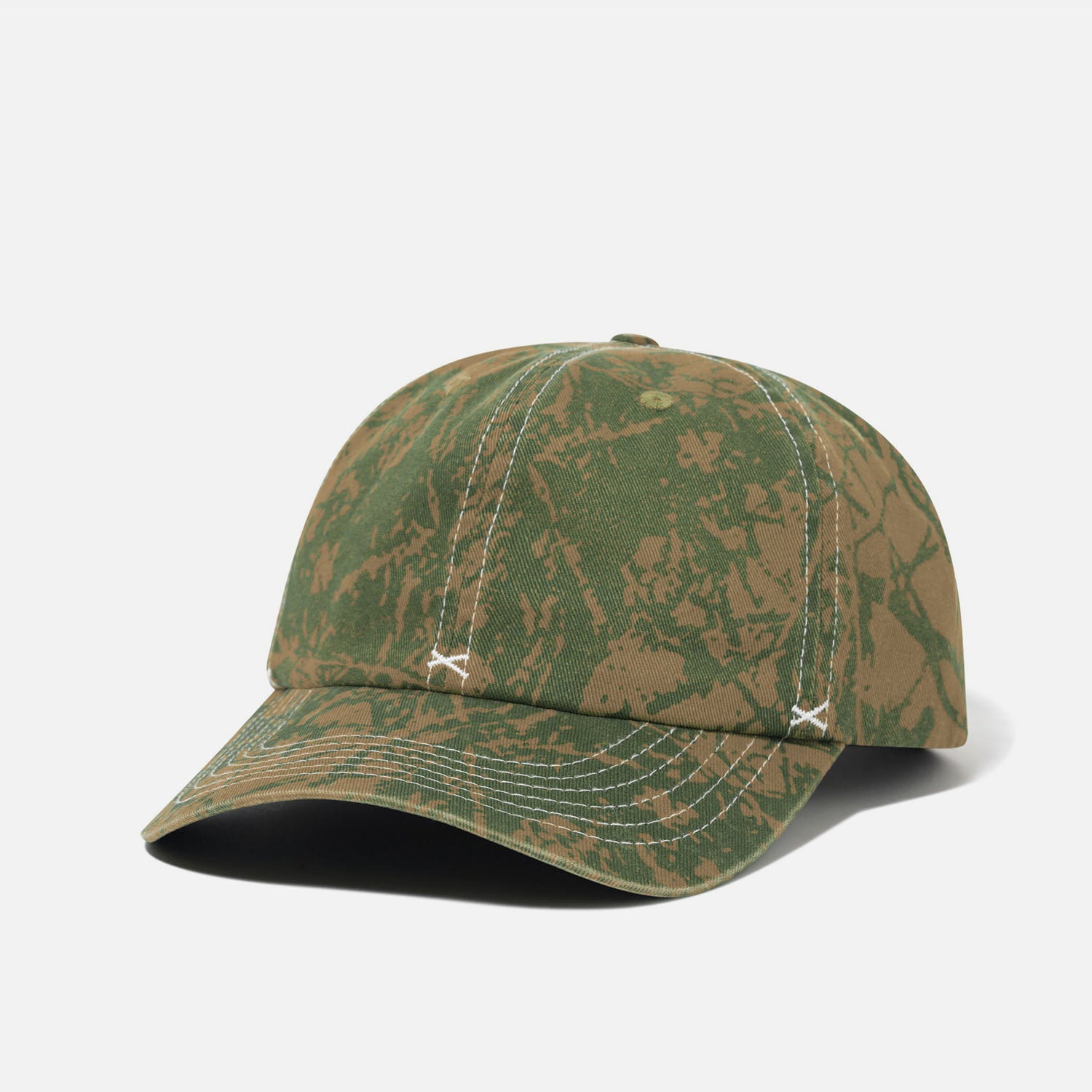 Butter Goods - Woods Camo 6 Panel Cap - Sage