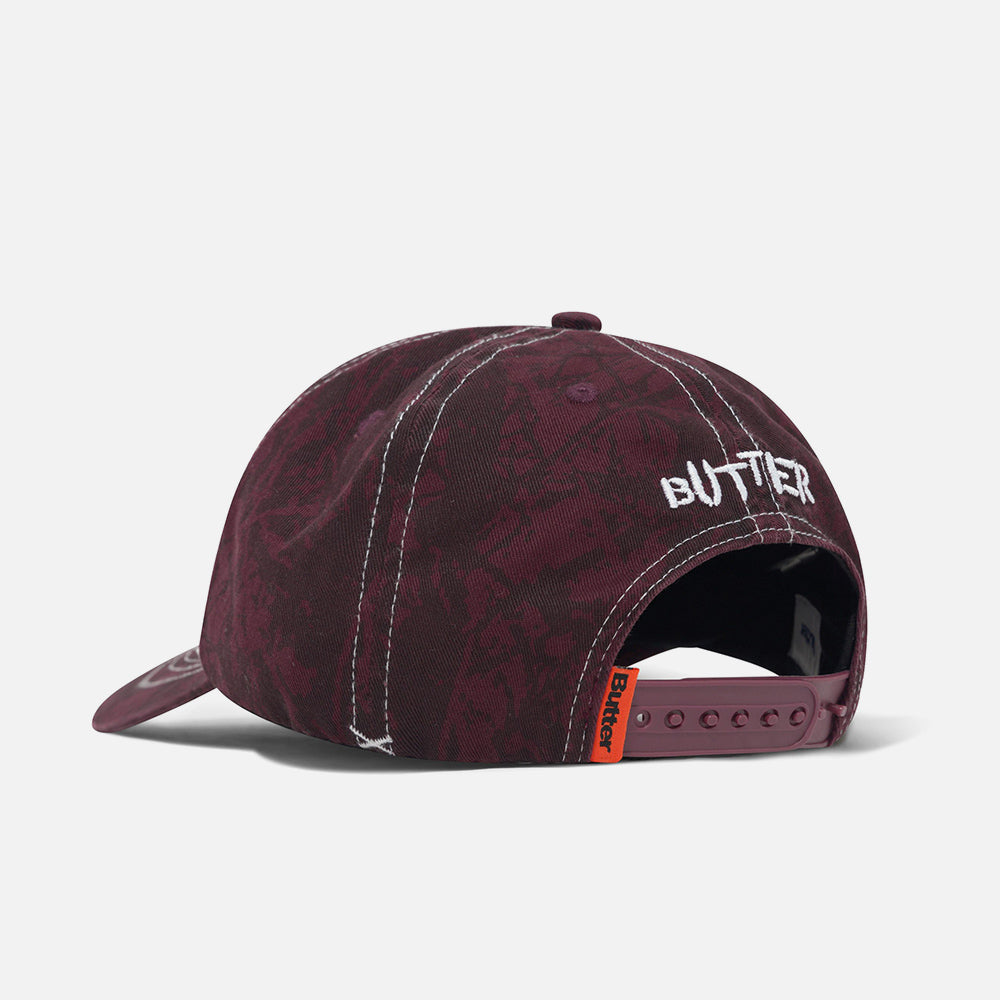 Butter Goods - Woods Camo 6 Panel Cap - Rust