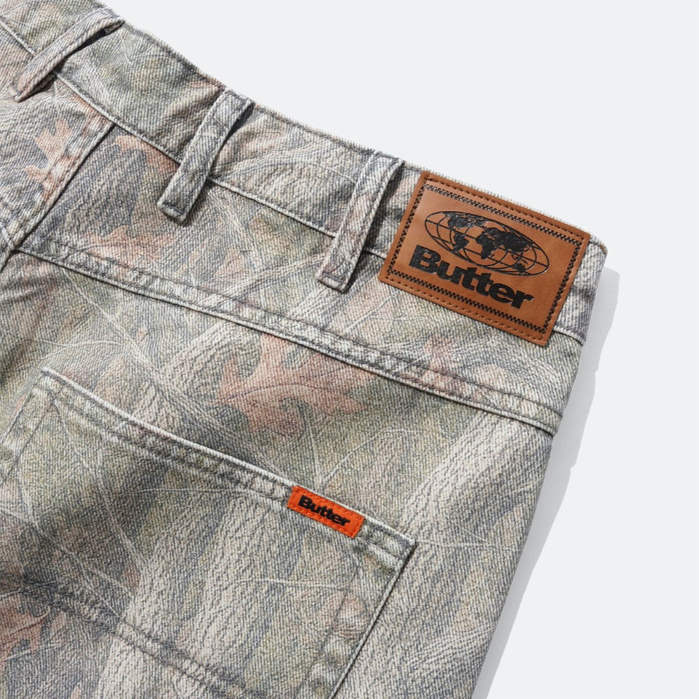Butter Goods - Baggy Denim Jeans - Forest Camo