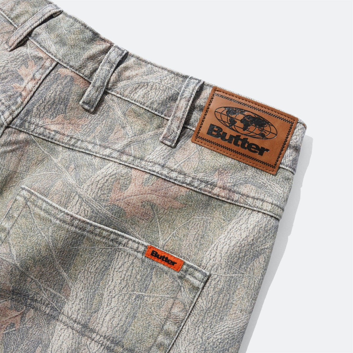 Butter Goods - Baggy Denim Jeans - Forest Camo