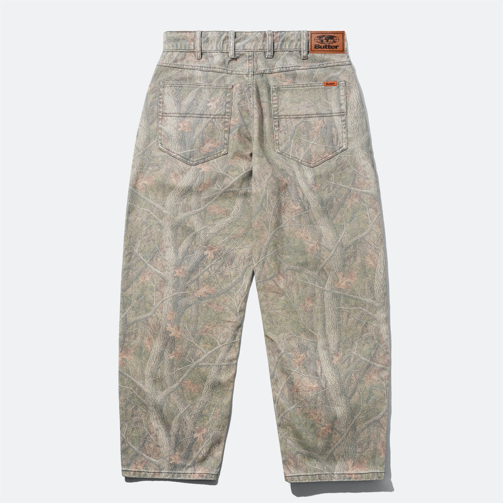 Butter Goods - Baggy Denim Jeans - Forest Camo