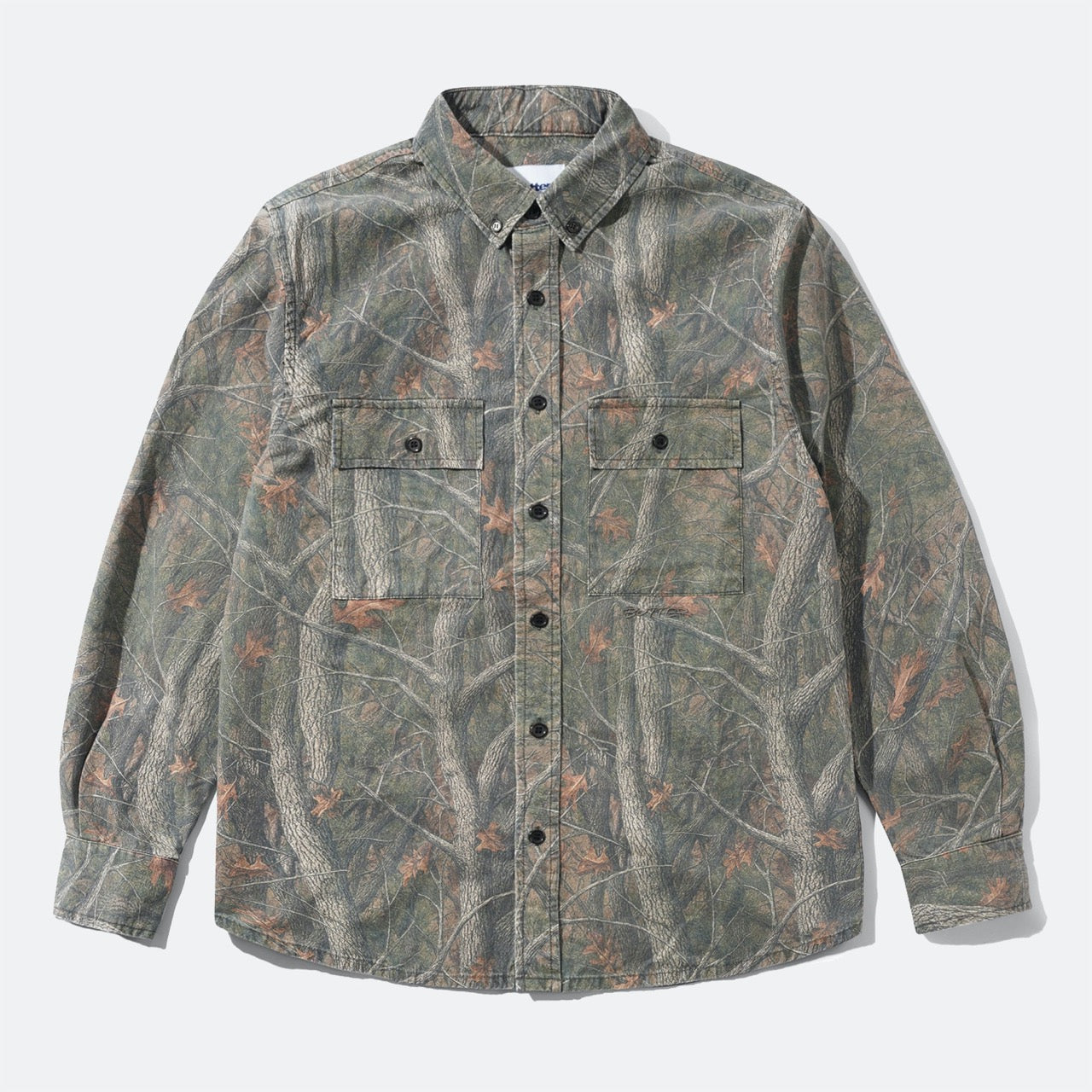 Butter Goods - Yard Longsleeve Shirt - Forest Camo