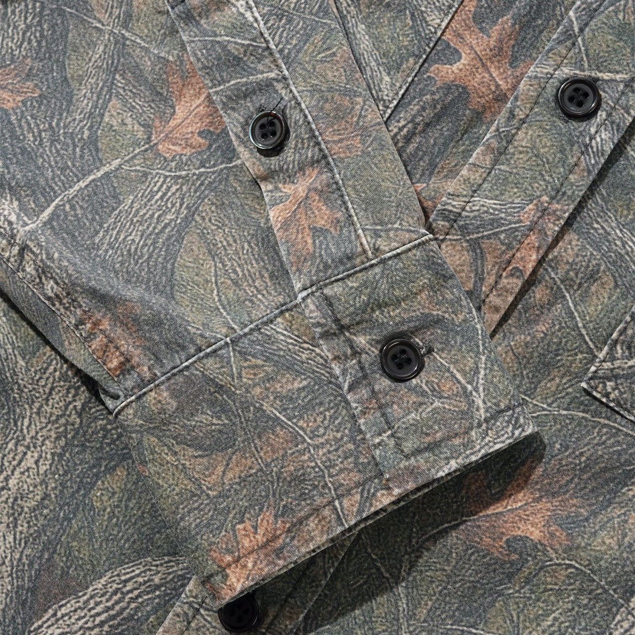 Butter Goods - Yard Longsleeve Shirt - Forest Camo