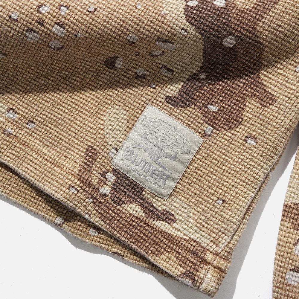 Butter Goods -  Waffle Longsleeve T-Shirt - Desert Camo