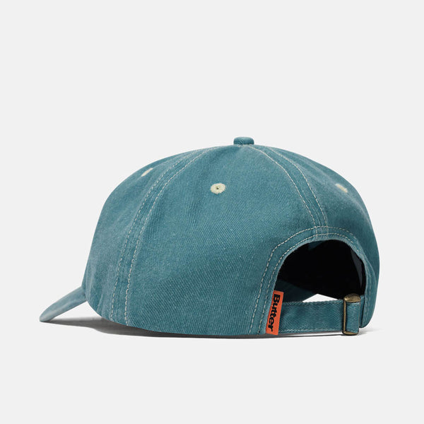 Butter Goods - Rounded Logo 6 Panel Cap - Washed Ocean