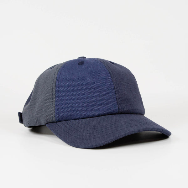 Butter Goods - Canvas Patchwork 6 Panel Cap - Washed Navy