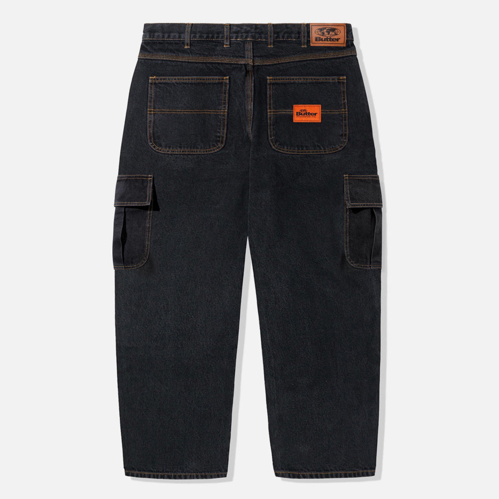 Butter Goods - Philly Santosuosso Cargo Denim Jeans - Washed Black