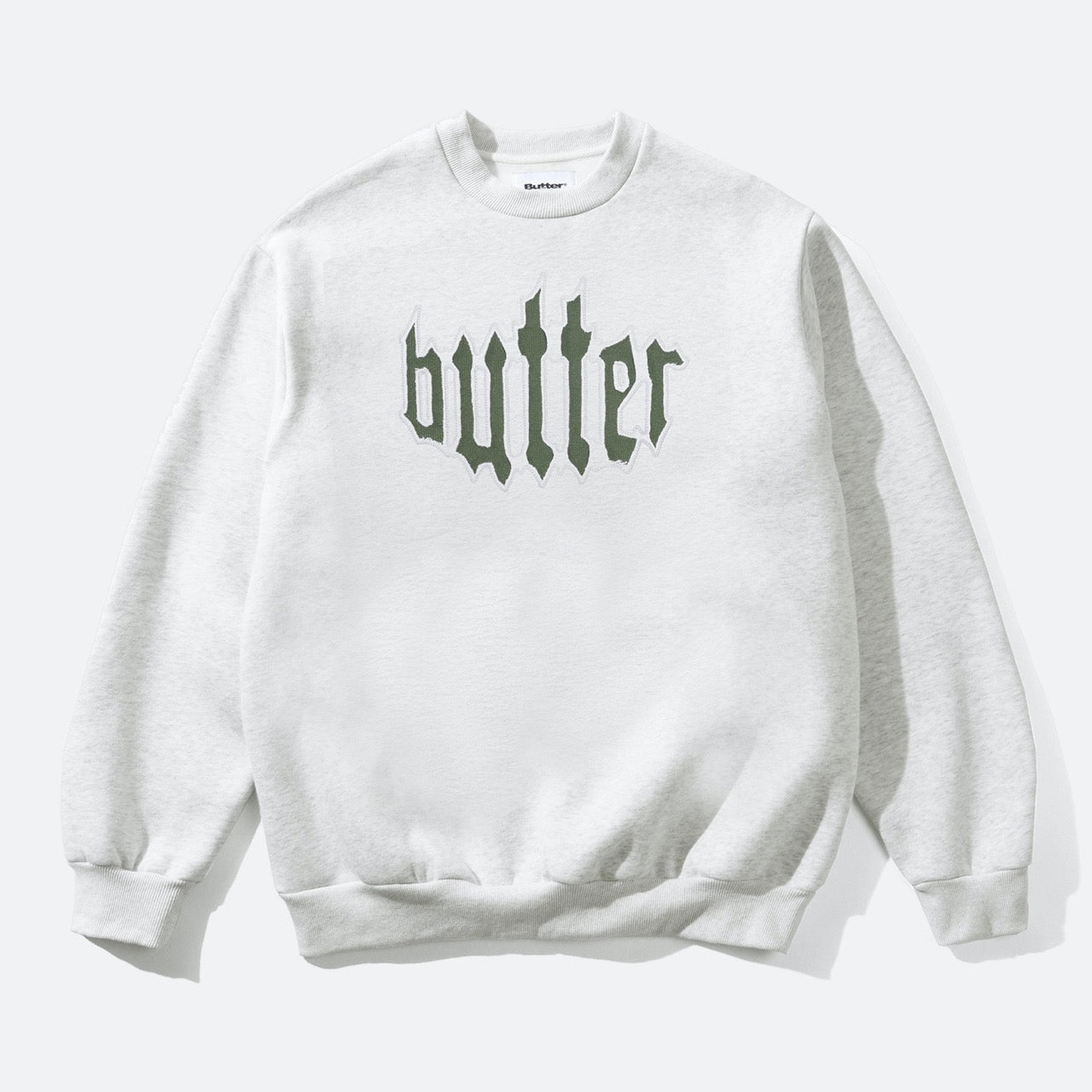 Butter Goods - Cut Out Crewneck Sweatshirt - Ash