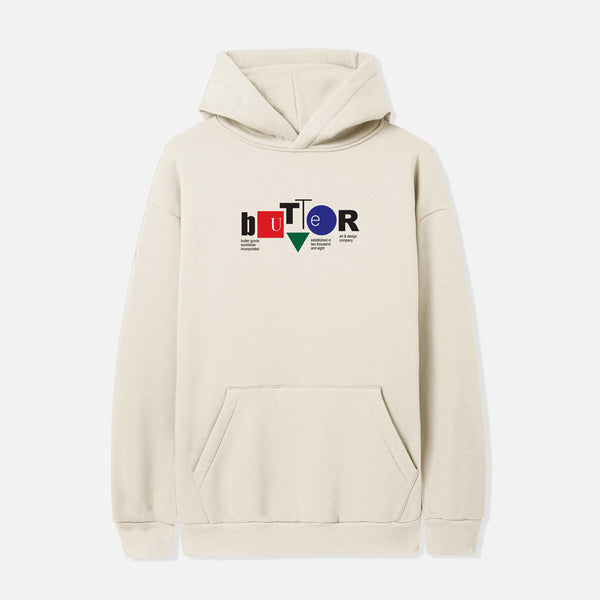 Butter Goods - Design Co Pullover Hooded Sweatshirt - Cream
