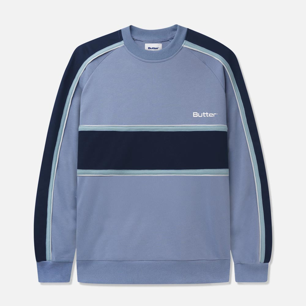 Butter Goods - Division Crewneck Sweatshirt - Slate