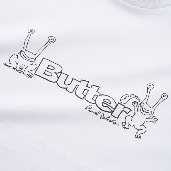 Butter Goods - Daniel Johnston Frog Logo T-Shirt - White